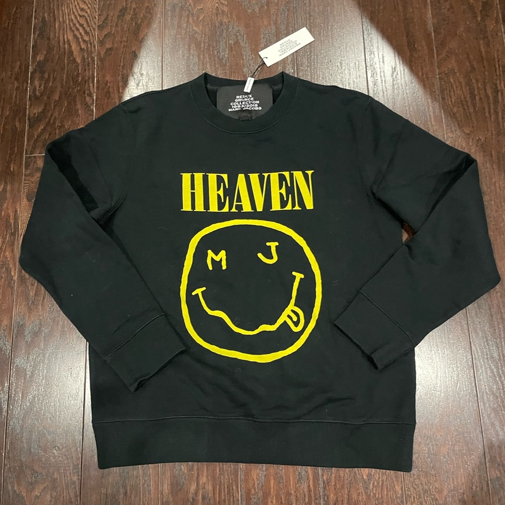 Marc Jacobs NIRVANA 2018 Redux Grunge Sweatshirt Unisex-Oversize XS NEW